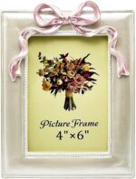 JANDERART Vintage Picture Frame 4x6 Inch, Ornate Cute Photo Frames with Glass Fr... - Image 2