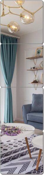 JEOYOO Wall Mirror Full Length, on Door Mirrors, Cheap Mirror Acrylic, shatterpr... - Image 2