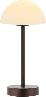 JONATHAN Y 12.5" Oil Rubbed Bronze/White Modern Rechargeable Portable LED Table ... - Image 2