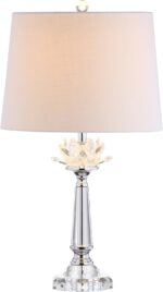 JONATHAN Y 24.5" Clear Crystal LED Table Lamp, Hollywood Regency Modern Glam Can... - Image 2