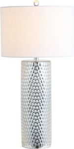 JONATHAN Y 30" Silver Isabella Studded Glass Table Lamp, Contemporary Glam Silve... - Image 2
