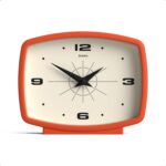 JONES CLOCKS® Film Desk Clock | Retro Rectangular Design | Orange | Retro Design... - Image 2