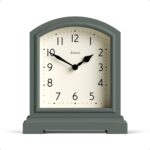 JONES CLOCKS® Tavern Mantel Clock | Small Modern Arch top Design | Asparagus Gre... - Image 2