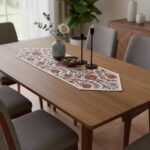 Jacquard Woven Floral Table Runner 18x55 inches – Rustic Gobelin Tapestry Dining... - Image 2