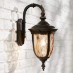 John Timberland Bellagio European Outdoor Carriage Light Fixture Bronze Metal 16... - Image 2