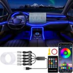 Jushope Car LED Lights, Interior Car Lights with Wireless APP/RF Remote/Button C... - Image 2