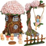 Juvale 8 Piece Miniature Fairy Garden Accessories Outdoor Decor Figurines Kit fo... - Image 2