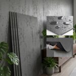 KASARO 3D Faux Stone Wall Panels, 4 PCS MCM Flexible Wainscoting Panels for Exte... - Image 2