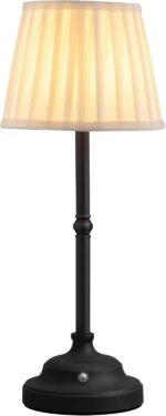 KDG Cordless LED Table Lamp, Portables Fabric Shade Desk Lamps, 4000mAh Recharge... - Image 2
