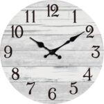KECYET Wall Clock Battery Operated 18 Inch Large Gray Silent Non Ticking Country... - Image 2