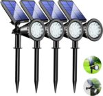 KEV 800 Lumens Solar Spot Lights Outdoor,18 LEDs Solar Flood Lights with 2 Modes... - Image 2