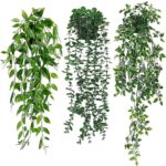 KIRIFLY Fake Plants Artificial Indoor Faux Hanging Plants Greenery Eucalyptus Gr... - Image 2