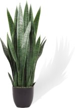KOL 3FT Artificial Snake Plant, Fake Sansevieria Indoor Outdoor, 28 Thick PE Lea... - Image 2