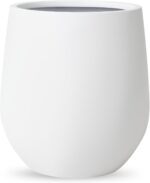 KUTE NEST 16.5" H x 15" D Premium Corso Fiberstone Round Tapered Planter with Dr... - Image 2