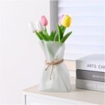 Kaitnax Glass Vases Irregular Shaped Flower Vase Art Decorative Flower Vase for ... - Image 2