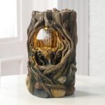 Kalona Tabletop Fountains Beautiful Stump Water Fountain Relaxation Raindrop Fou... - Image 2