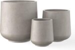 Kante 15.3"+11.6"+8.2" Dia Round Concrete Planter, Large Outdoor Indoor Planter ... - Image 2