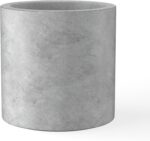 Kante 15.7" Dia Round Concrete Planter, Modern Style Large Cylindrical Plant Pot... - Image 2