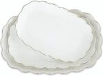 Kassel Ceramic Serving Platter Set | 14”/12”/10” Oval Serving Trays for Entertai... - Image 2