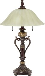 Kathy Ireland Amor Traditional Vintage Table Lamp 26" High Bronze Brown Marble F... - Image 2