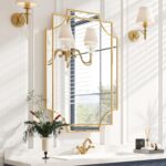 Kelly Miller Gold Bathroom Mirror for Wall, 24"x36" Large Decorative Mirror Gold... - Image 2