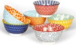 KitchenTour Ceramic Bowls Set - 20 oz Serving Bowls For Kitchen - Cereal, Ice Cr... - Image 2