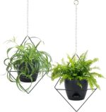 Koalaime Hanging Planters for Indoor Plants, 2 Set Self Watering Hanging Flower ... - Image 2