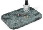 Koville Marble Tray, 12"x8" Marble Vanity Tray for Countertop Bathroom Kitchen D... - Image 2