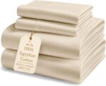 LANE LINEN 100% Egyptian Cotton King Bed Sheets, Eco Friendly No Pill Naturally ... - Image 2