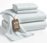 LANE LINEN Queen Size Bed Sheets Set – 450 Thread Count 100% Natural Cotton Cool... - Image 2