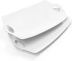 LAUCHUH Serving Platter for Party, 16 inches Large Serving Tray with Handles Por... - Image 2
