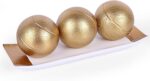 LCCCK Decorative Tray with Balls Set, White Gold Decor Orbs TV Stand, Coffee Tab... - Image 2