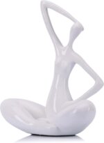 LCCCK White Sculpture Woman Statue Abstract Art Female Statues, Modern Funky Hom... - Image 2