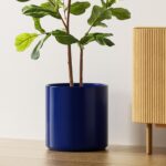 LE TAUCI 12 Inch Pot for Plants, Ceramic Planters for Indoor Plants, Mid-Century... - Image 2