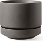LE TAUCI 14 Inch Large Plant Pot with Saucer, Ceramic Outdoor & Indoor Big Plant... - Image 2
