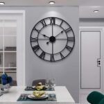 LEIKE 16" Large Wall Clocks Battery Operated, Round Modern Silent Non-Ticking Bl... - Image 2