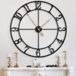 LEIKE 40 Inch Extra Large Wall Clock, Decorative Oversized Arabic Numerals Batte... - Image 2