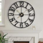 LEIKE Large Wall Clock, 16" Silent Non-Ticking, Battery Operated, Oversized, Dec... - Image 2
