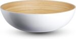 LEXA 12" Handmade Bamboo Salad Bowl – 130 oz Large Wooden Fruit Bowl for Kitchen... - Image 2