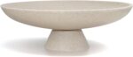 LIN CHUAN Large Decorative Bowl, Modern Resin Pedestal Bowl for Home Decor, Styl... - Image 2