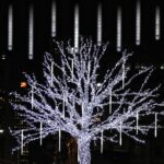 LJLNION Meteor Shower Lights, 12 Inch Outdoor Icicle Christmas Lights, 8 Tubes 2... - Image 2
