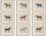 LOARTVE 9Pcs Vintage Horse Canvas Wall Art Posters,Farmhouse Horse Art Prints Ru... - Image 2