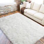 LOCHAS Soft Fluffy Faux Fur Rugs for Bedroom Bedside Rug 3x5 Feet, Washable, Fur... - Image 2