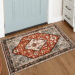 Lahome Felice Boho Tribal Area Rug - 2x3 Small Red Oriental Entryway Rugs for Be... - Image 2