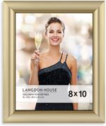 Langdon House 8x10 Gold Picture Frame, Contemporary Glam Photo Frame 8 x 10, Wal... - Image 2