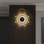 Large Luxury Wall Clcok for Living Room Decor 24 Inch Big Gold Starburst Decorat... - Image 2