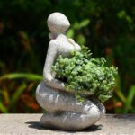 Large Planters for Outdoor Indoor Plants Head Face Planter Pot Unique Succulent ... - Image 2