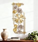 Large Wall Clock, Modern Clocks for Living Room, Ginkgo Leaf Design - Silent Wal... - Image 2