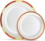 Laura Stein Designer Dinnerware Set | 64 Disposable Plastic Party Plates | Plate... - Image 2