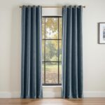 Lazzzy Blackout Velvet Curtains Blue Thermal Insulated Curtains 84 Inch Long for... - Image 2